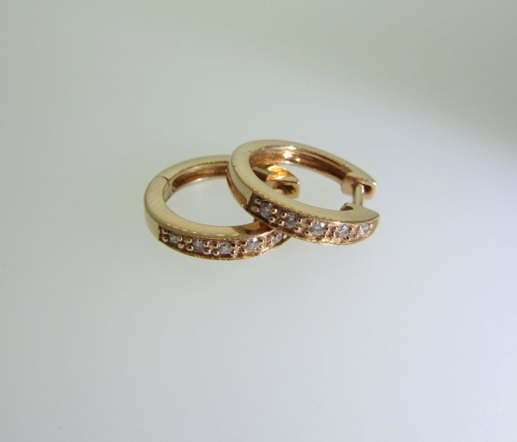 Diamond Mini Hoop Earrings