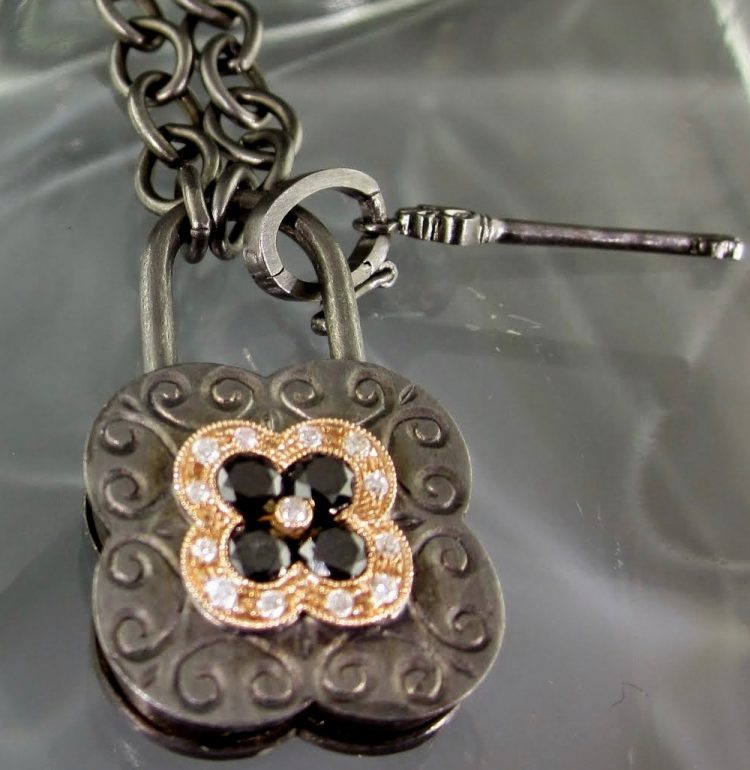 Padlock Flower Pendant