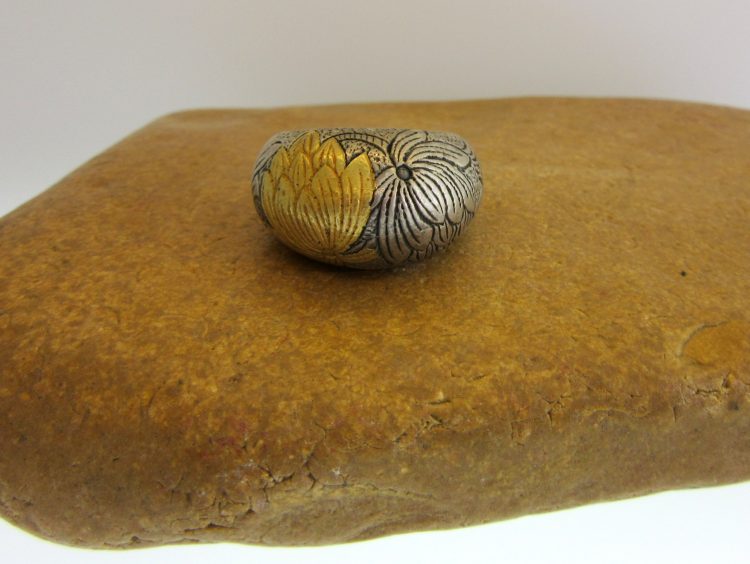 Two-Tone Lotus Ring