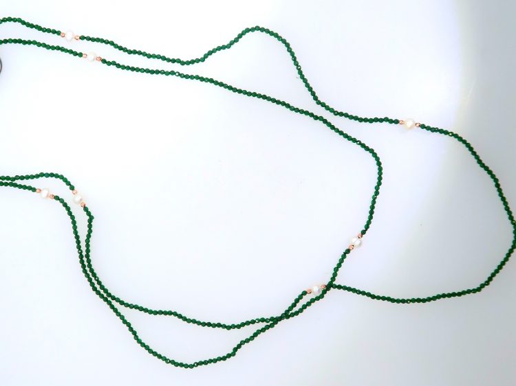 Green Bead Fashion Necklace